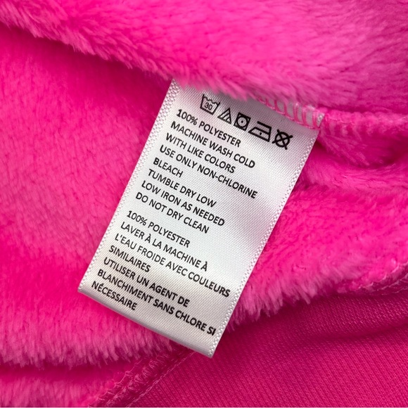 URBAN OUTFITTERS Pink Oversized Soft Fuzzy Loungewear Sweatshirt Small s4 - Picture 7 of 8